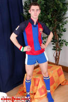 Model Marius Robin Naked Gay English Lad Uncut Enjoys Basketball