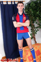 Model Marius Robin Naked Gay English Lad Uncut Enjoys Basketball