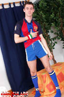Model Marius Robin Naked Gay English Lad Uncut Enjoys Basketball