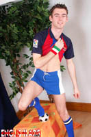 Model Marius Robin Naked Gay English Lad Uncut Enjoys Basketball