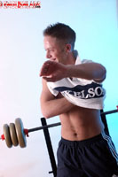 Model Ricky Glenn Naked Gay English Lad Uncut Enjoys Gym