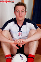 Model Sam Philips Naked Gay English Lad Uncut Enjoys Football and Tennis