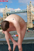 Model Gareth Newby Naked Gay English Lad Uncut Enjoys Football and climbing
