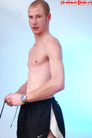 Model Rob Elliott Naked Gay English Lad Uncut Enjoys Skydiving & Kickboxing