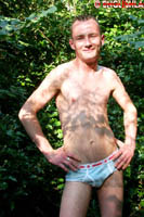 Model Joey Black Naked Gay English Lad Uncut Enjoys Kickboxing