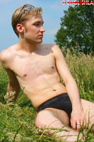 Model Mike Sadler Naked Gay English Lad Uncut Enjoys Swimming