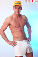 Model Andy Jon Naked Straight English Lad Uncut Enjoys Rugby, swim, cycle, gym