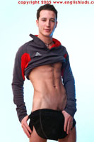 Model Kurt Lyle Naked Straight English Lad Uncut Enjoys Roller Hockey and superbikes