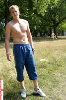 Model Alex Ross Naked Straight English Lad Uncut Enjoys Football & running