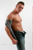 Model Dean Flowers Naked Straight English Lad Uncut Enjoys Weight training