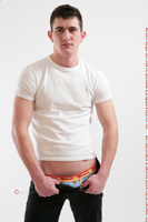 Model James Clark Naked Straight English Lad Uncut Enjoys Football