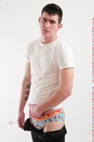 Model James Clark Naked Straight English Lad Uncut Enjoys Football