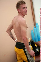 Model Matt Hughes Naked Straight English Lad Uncut Enjoys Bike racing
