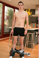 Model Tommie V Naked Straight English Lad Uncut Enjoys Football
