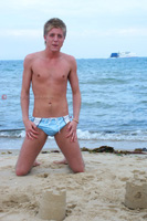 Model Chris Western Naked Gay English Lad Uncut Enjoys Swimming and Gym