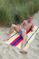 Model Chris Western Naked Gay English Lad Uncut Enjoys Swimming and Gym