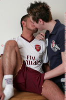 Model Mikey Ball Naked Gay English Lad Uncut Enjoys Football