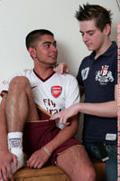 Model Mikey Ball Naked Gay English Lad Uncut Enjoys Football