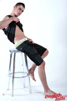 Model Sam Johnson Naked Straight English Lad Uncut Enjoys Athletics & gym