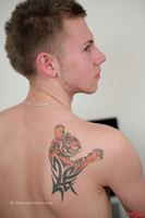 Model Josh Lee Naked Straight English Lad Uncut Enjoys Football