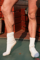 Model Liam Joshua Naked Straight English Lad Uncut Enjoys Gym