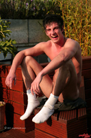 Model Liam Joshua Naked Straight English Lad Uncut Enjoys Gym