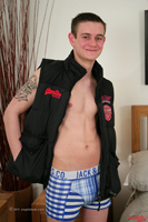 Model Brad King Naked Straight English Lad Uncut Enjoys Kick Boxing