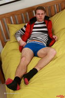 Model Russell Gregory Naked Straight English Lad Uncut Enjoys Gym & Football