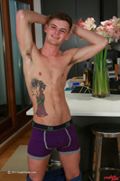 Model Luke Murphy Naked Straight English Lad Uncut Enjoys Football