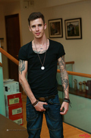 Model Damian Olsen Naked Straight English Lad Uncut Enjoys Gym