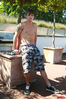 Model Troy Taylor Naked Straight English Lad Uncut Enjoys Skateboarding & surfing