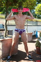 Model Troy Taylor Naked Straight English Lad Uncut Enjoys Skateboarding & surfing