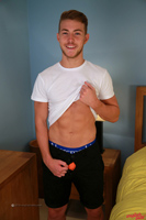 Model George Warren Naked Straight English Lad Uncut Enjoys Football