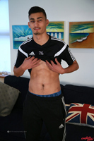 Model Liam Burlington Naked Straight English Lad Uncut Enjoys Gym & Football