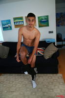 Model Liam Burlington Naked Straight English Lad Uncut Enjoys Gym & Football