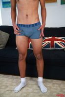 Model Liam Burlington Naked Straight English Lad Uncut Enjoys Gym & Football