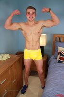 Model James Adams Naked Straight English Lad Uncut Enjoys Gym