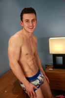 Model Travis Banfield Naked Straight English Lad Uncut Enjoys Gym & Football