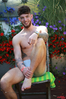 Model Aaron Kent Naked Straight English Lad Uncut Enjoys Football & Gym