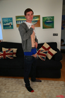Model Tristan Thompson Naked Straight English Lad Uncut Enjoys Gym & Football