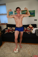 Model Tristan Thompson Naked Straight English Lad Uncut Enjoys Gym & Football