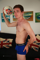 Model Tristan Thompson Naked Straight English Lad Uncut Enjoys Gym & Football