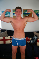 Model Anthony Forde Naked Straight English Lad Uncut Enjoys Football & Gym