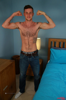 Model Jonas Webber Naked Straight English Lad Uncut Enjoys MMA & Gym