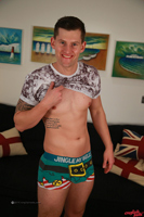 Model Adam Lewis Naked Straight English Lad Uncut Enjoys Gym & Football