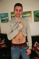 Model Jasper Hale Naked Straight English Lad Uncut Enjoys Football & Squash