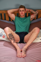 Model Danny McCaw Naked Straight English Lad Uncut Enjoys Gym & Football