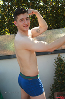 Model James Wilson Naked Straight English Lad Uncut Enjoys Boxing & Gym