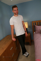 Model Noah Milton Naked Straight English Lad Uncut Enjoys Football