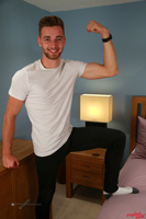 Model Noah Milton Naked Straight English Lad Uncut Enjoys Football